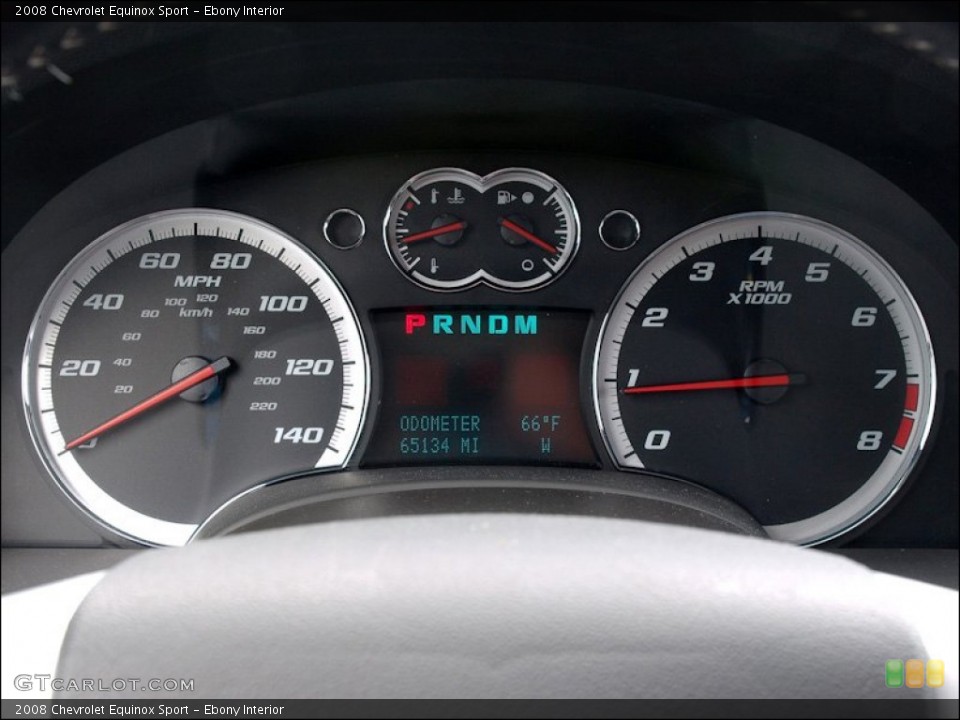 Ebony Interior Gauges for the 2008 Chevrolet Equinox Sport #50065168