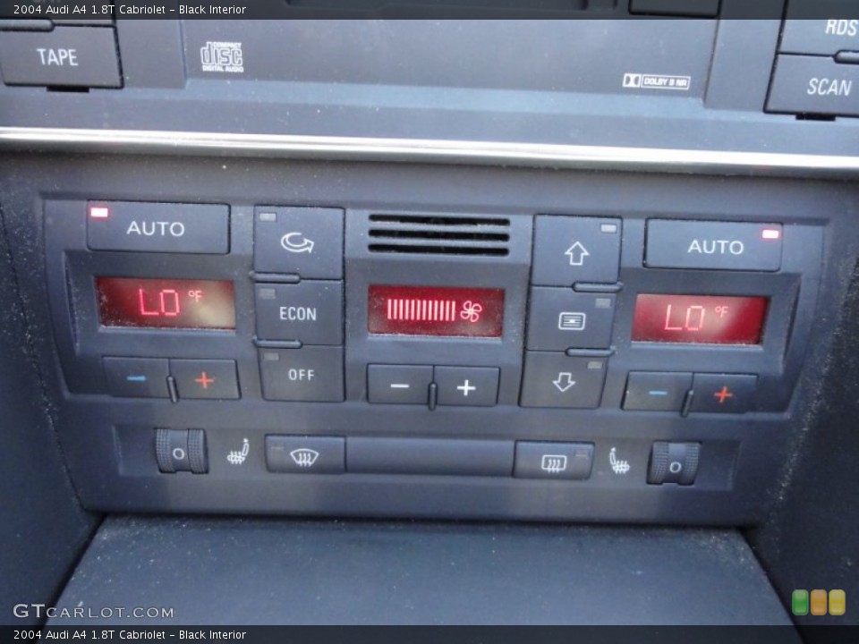Black Interior Controls for the 2004 Audi A4 1.8T Cabriolet #50065378