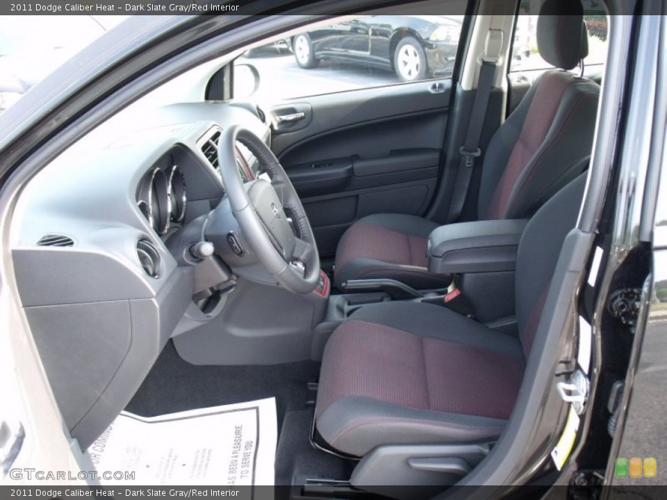 Dark Slate Gray/Red Interior Photo for the 2011 Dodge Caliber Heat #50065555