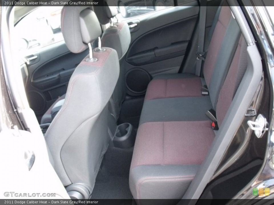 Dark Slate Gray/Red 2011 Dodge Caliber Interiors