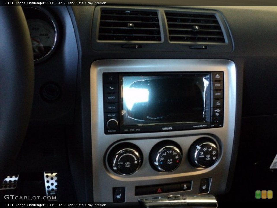 Dark Slate Gray Interior Controls for the 2011 Dodge Challenger SRT8 392 #50066791