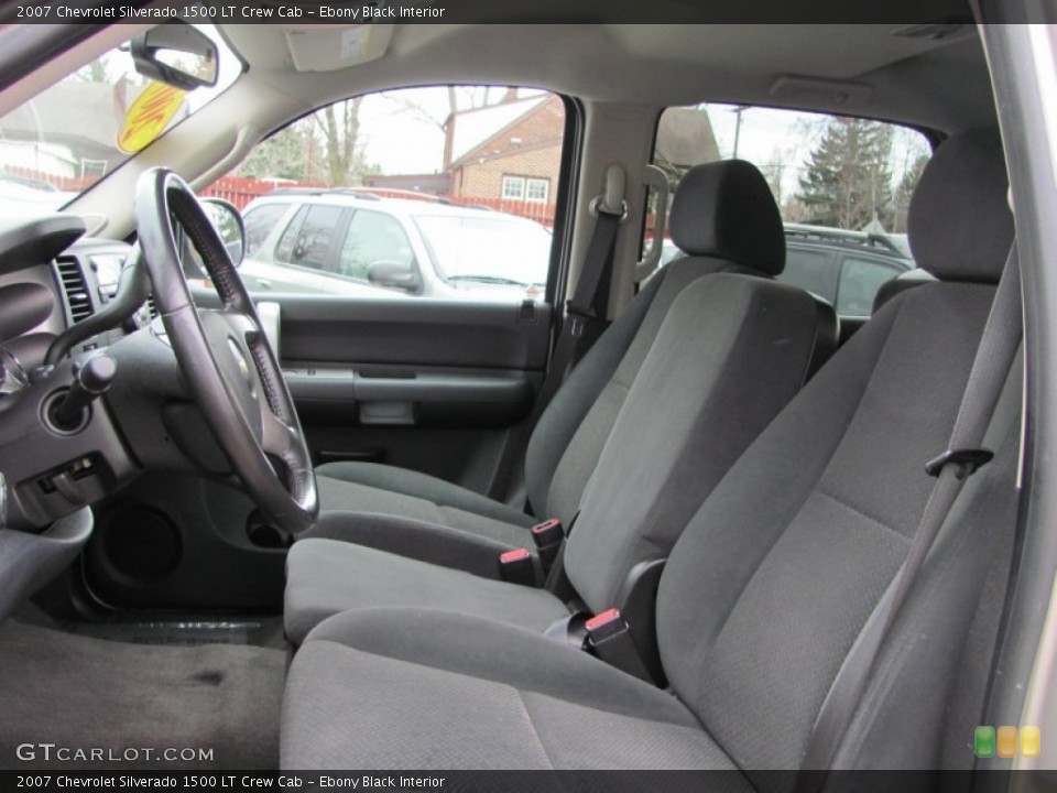 Ebony Black Interior Photo for the 2007 Chevrolet Silverado 1500 LT Crew Cab #50067094