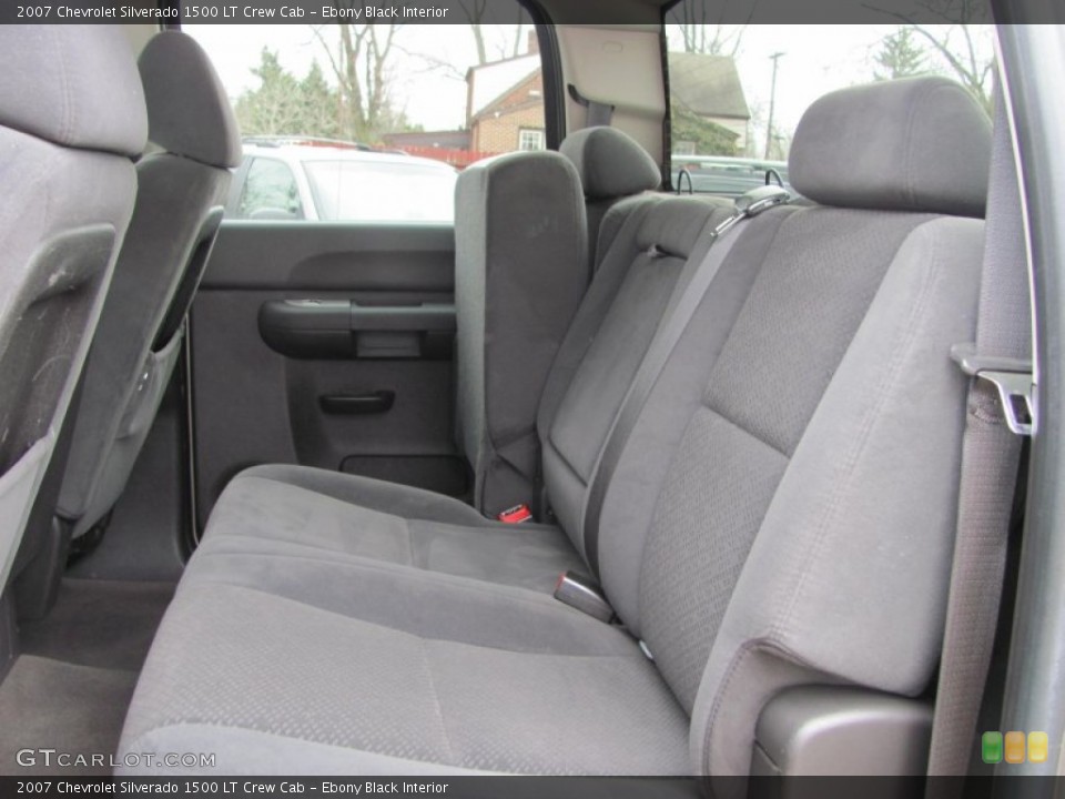 Ebony Black Interior Photo for the 2007 Chevrolet Silverado 1500 LT Crew Cab #50067109