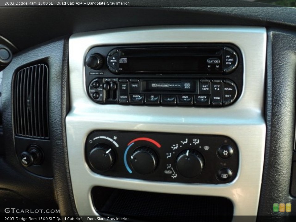 Dark Slate Gray Interior Controls for the 2003 Dodge Ram 1500 SLT Quad Cab 4x4 #50067535
