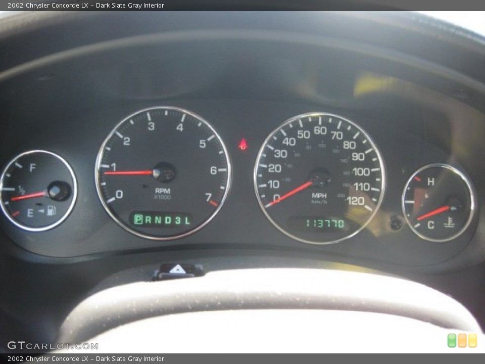 Dark Slate Gray Interior Gauges for the 2002 Chrysler Concorde LX #50070883