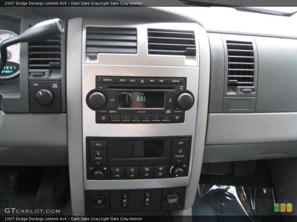 Dark Slate Gray/Light Slate Gray Interior Controls for the 2007 Dodge Durango Limited 4x4 #50071609