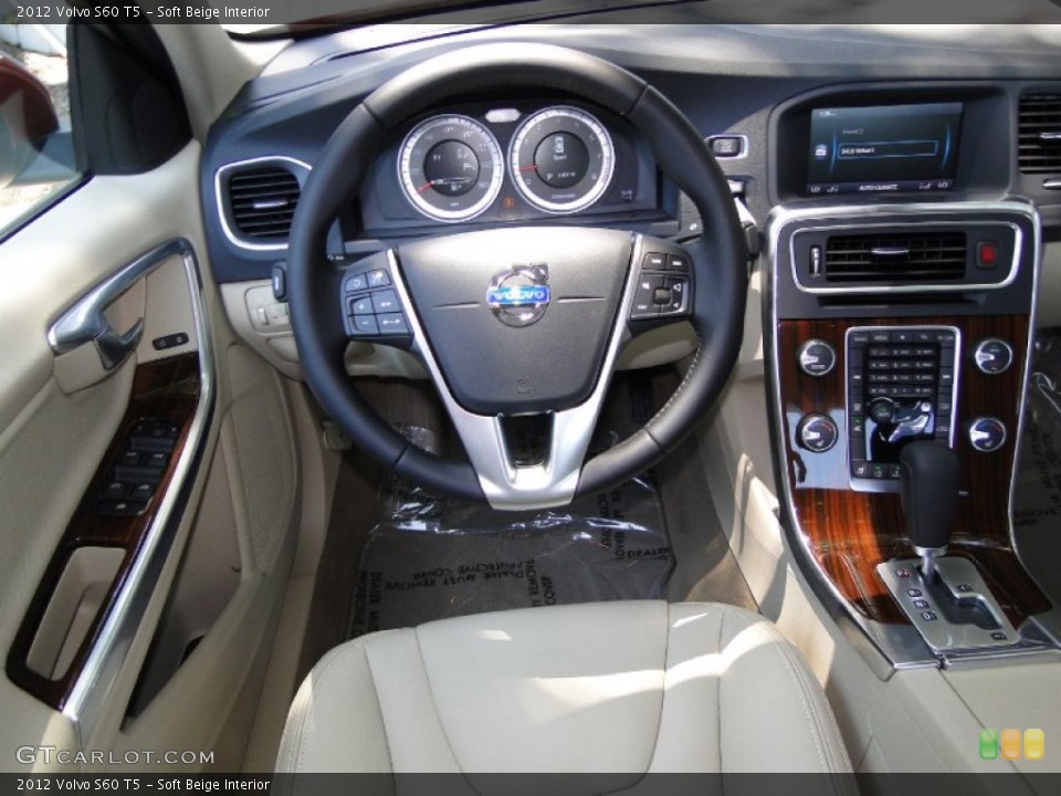 Soft Beige Interior Steering Wheel for the 2012 Volvo S60 T5 #50072053