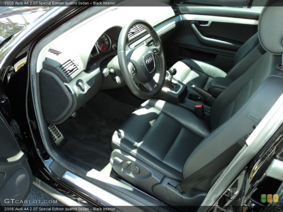 Black Interior Photo for the 2008 Audi A4 2.0T Special Edition quattro Sedan #50072716