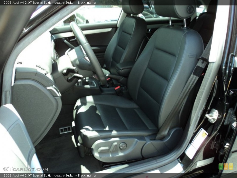 Black Interior Photo for the 2008 Audi A4 2.0T Special Edition quattro Sedan #50072725