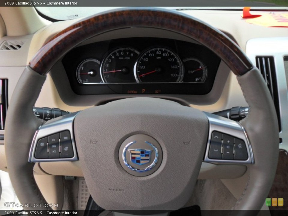 Cashmere Interior Steering Wheel for the 2009 Cadillac STS V6 #50076127