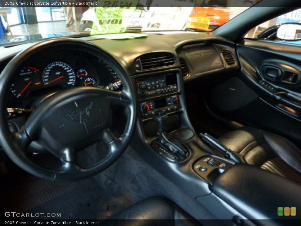 Black Interior Dashboard for the 2003 Chevrolet Corvette Convertible #50076247