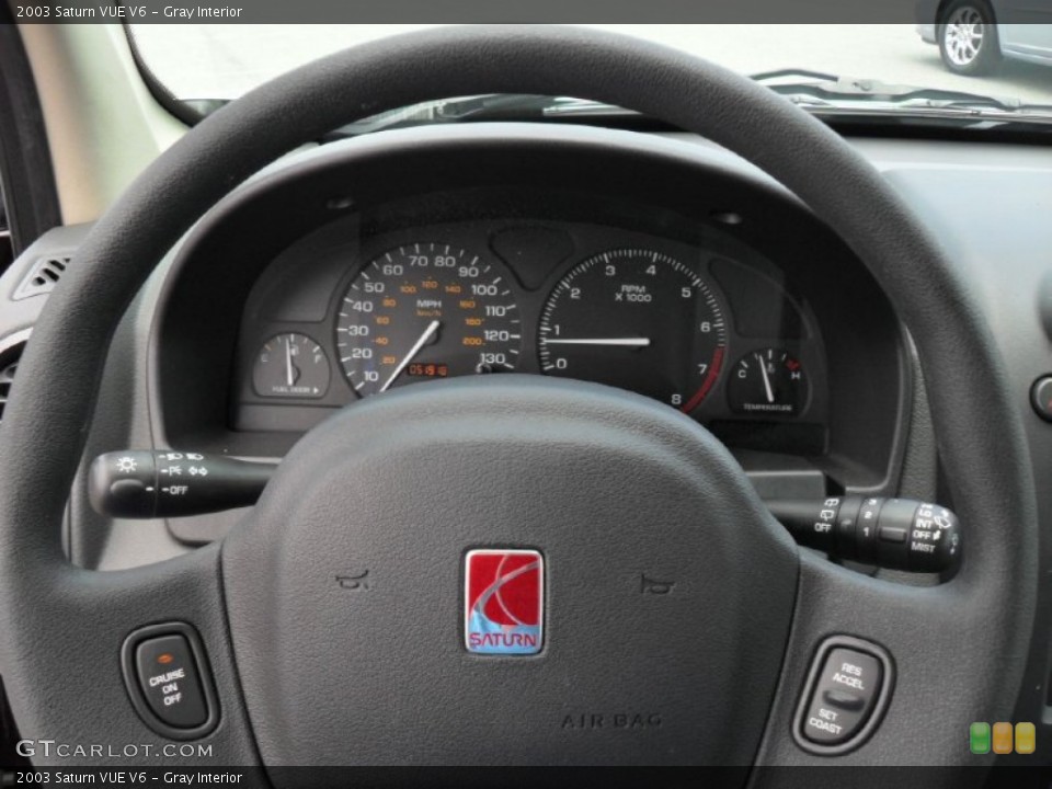 Gray Interior Steering Wheel for the 2003 Saturn VUE V6 #50077039