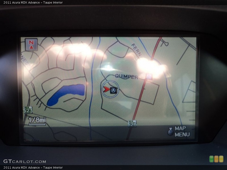 Taupe Interior Navigation for the 2011 Acura MDX Advance #50078200