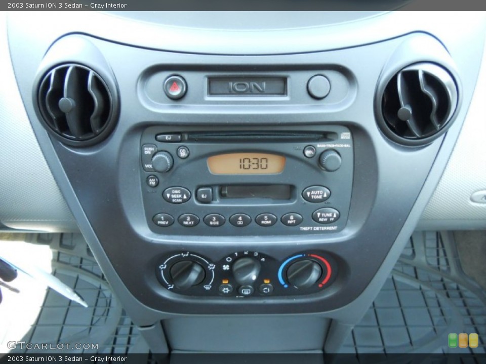 Gray Interior Controls for the 2003 Saturn ION 3 Sedan #50078581