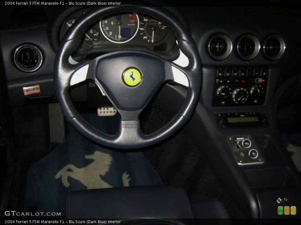 Blu Scuro (Dark Blue) Interior Steering Wheel for the 2004 Ferrari 575M Maranello F1 #50079754