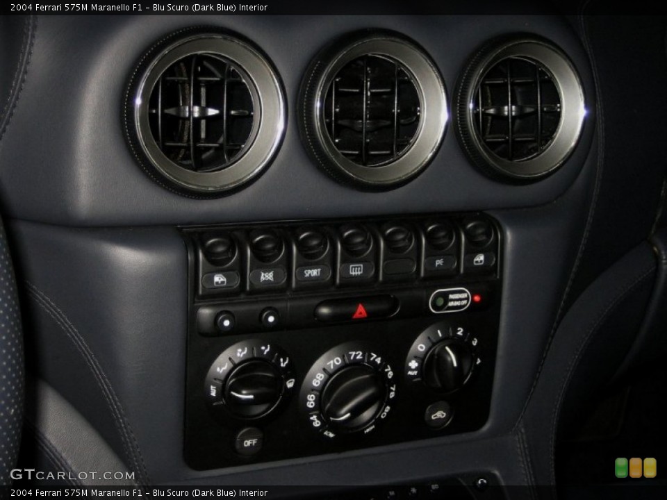 Blu Scuro (Dark Blue) Interior Controls for the 2004 Ferrari 575M Maranello F1 #50079862