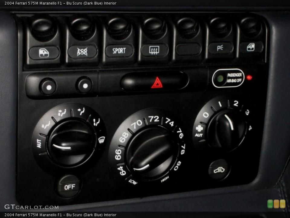 Blu Scuro (Dark Blue) Interior Controls for the 2004 Ferrari 575M Maranello F1 #50079871