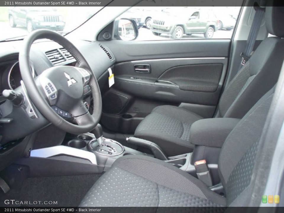 Black Interior Photo for the 2011 Mitsubishi Outlander Sport SE 4WD #50083664