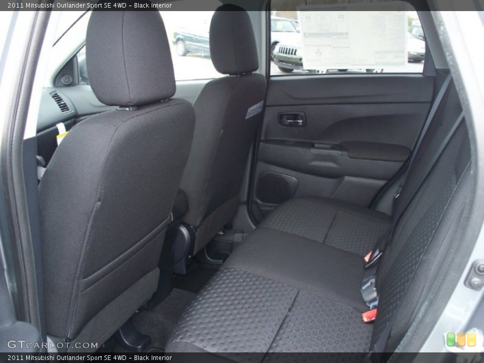 Black Interior Photo for the 2011 Mitsubishi Outlander Sport SE 4WD #50083670