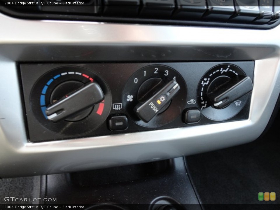 Black Interior Controls for the 2004 Dodge Stratus R/T Coupe #50084618