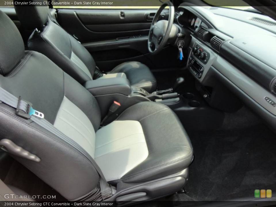 Dark Slate Gray Interior Photo for the 2004 Chrysler Sebring GTC Convertible #50084762