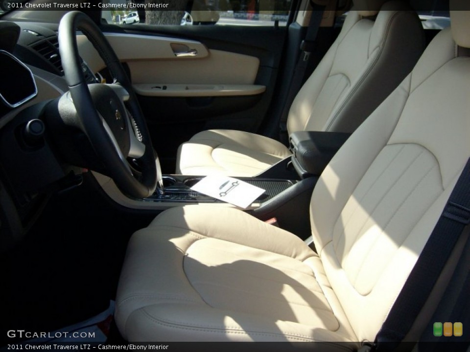 Cashmere/Ebony Interior Photo for the 2011 Chevrolet Traverse LTZ #50087811