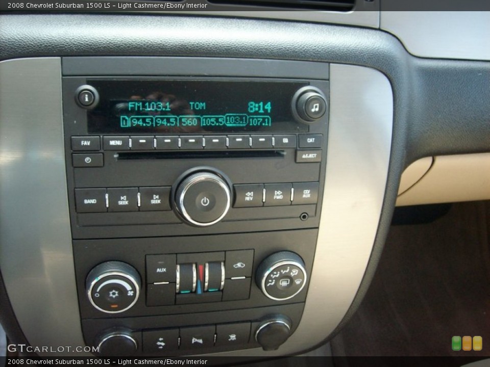 Light Cashmere/Ebony Interior Controls for the 2008 Chevrolet Suburban 1500 LS #50090616