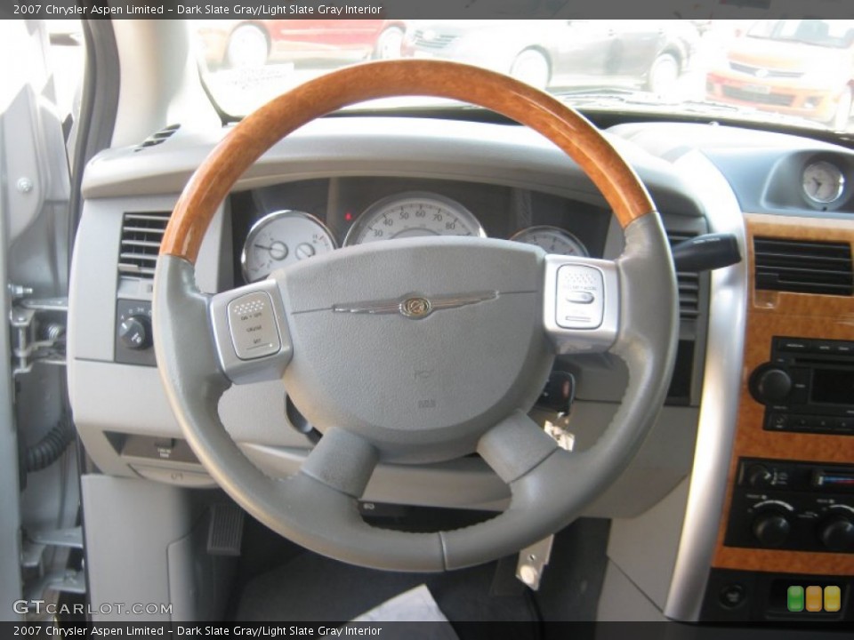 Dark Slate Gray/Light Slate Gray Interior Steering Wheel for the 2007 Chrysler Aspen Limited #50091312
