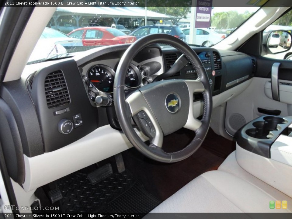 Light Titanium/Ebony Interior Prime Interior for the 2011 Chevrolet Silverado 1500 LT Crew Cab #50093127
