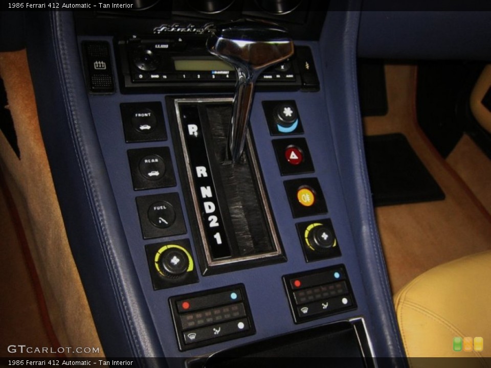 Tan Interior Transmission for the 1986 Ferrari 412 Automatic #50094003