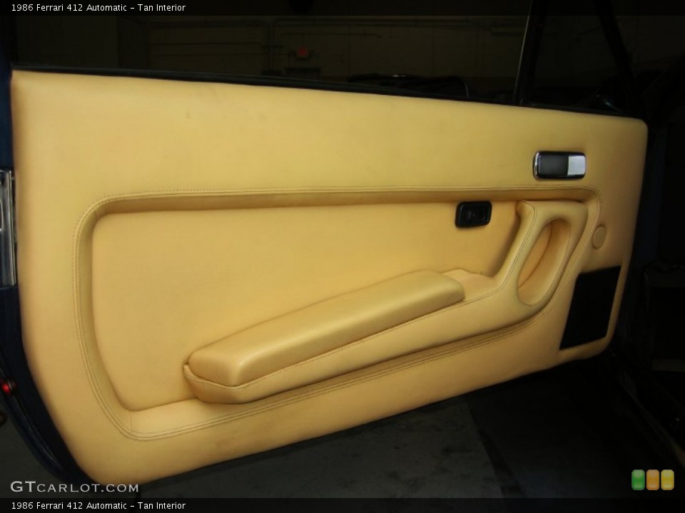 Tan Interior Door Panel for the 1986 Ferrari 412 Automatic #50094033