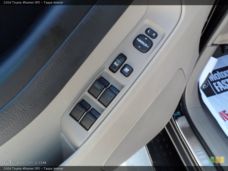 Taupe Interior Controls for the 2009 Toyota 4Runner SR5 #50098806