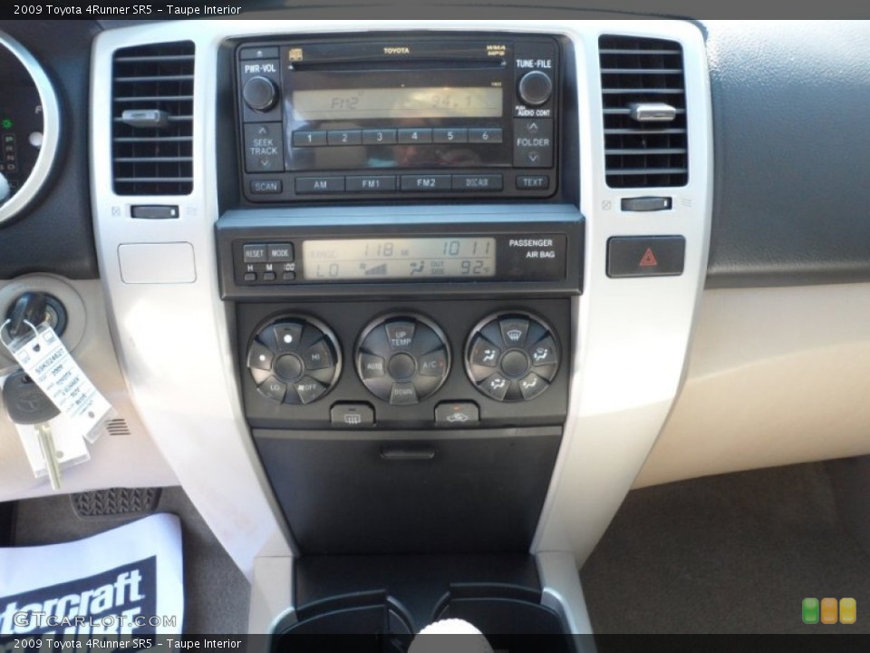 Taupe Interior Controls for the 2009 Toyota 4Runner SR5 #50098887