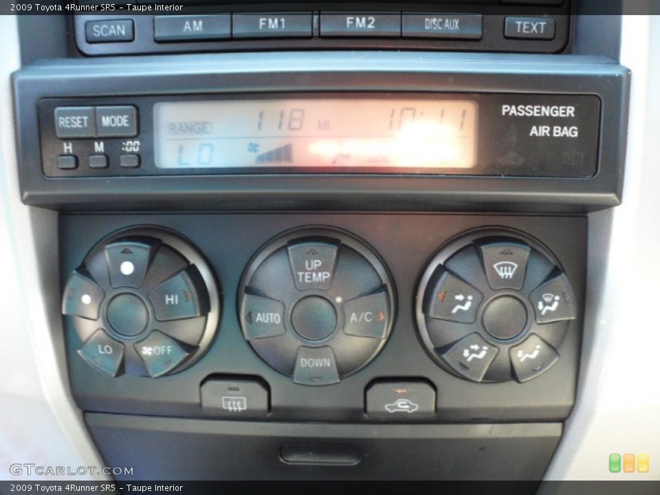Taupe Interior Controls for the 2009 Toyota 4Runner SR5 #50098917