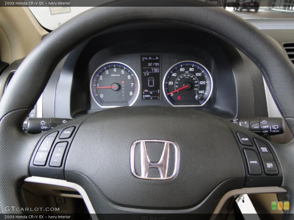 Ivory Interior Steering Wheel for the 2009 Honda CR-V EX #50102736