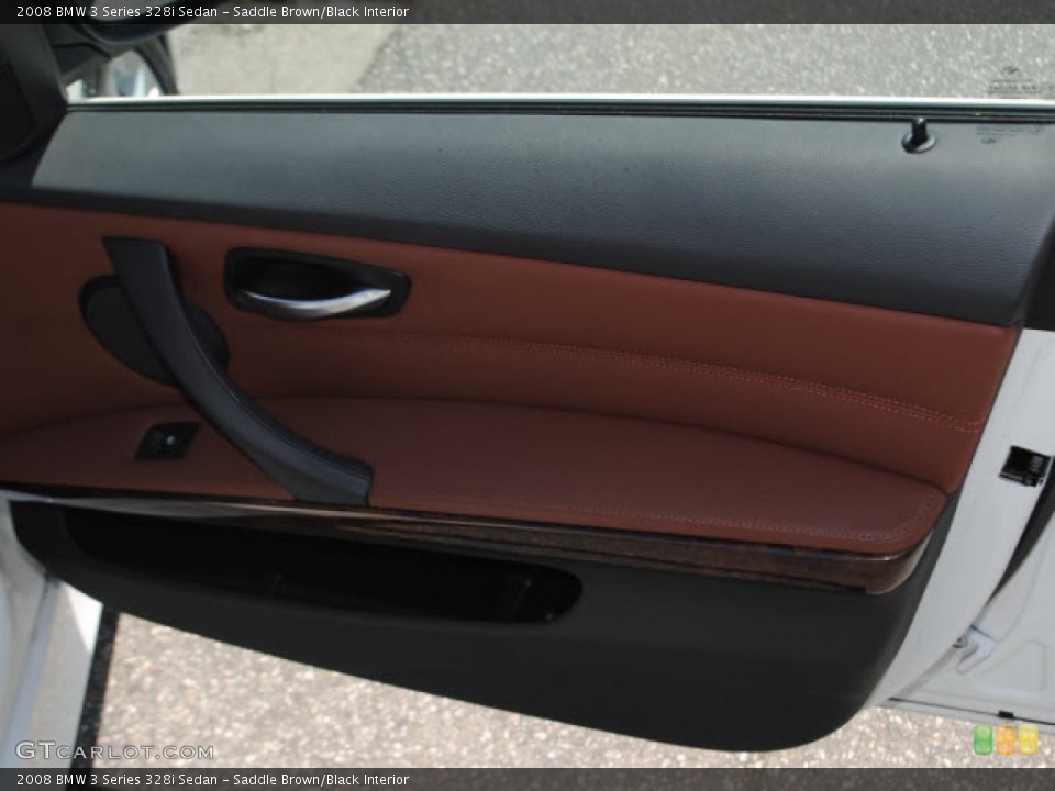 Saddle Brown/Black Interior Door Panel for the 2008 BMW 3 Series 328i Sedan #50105871