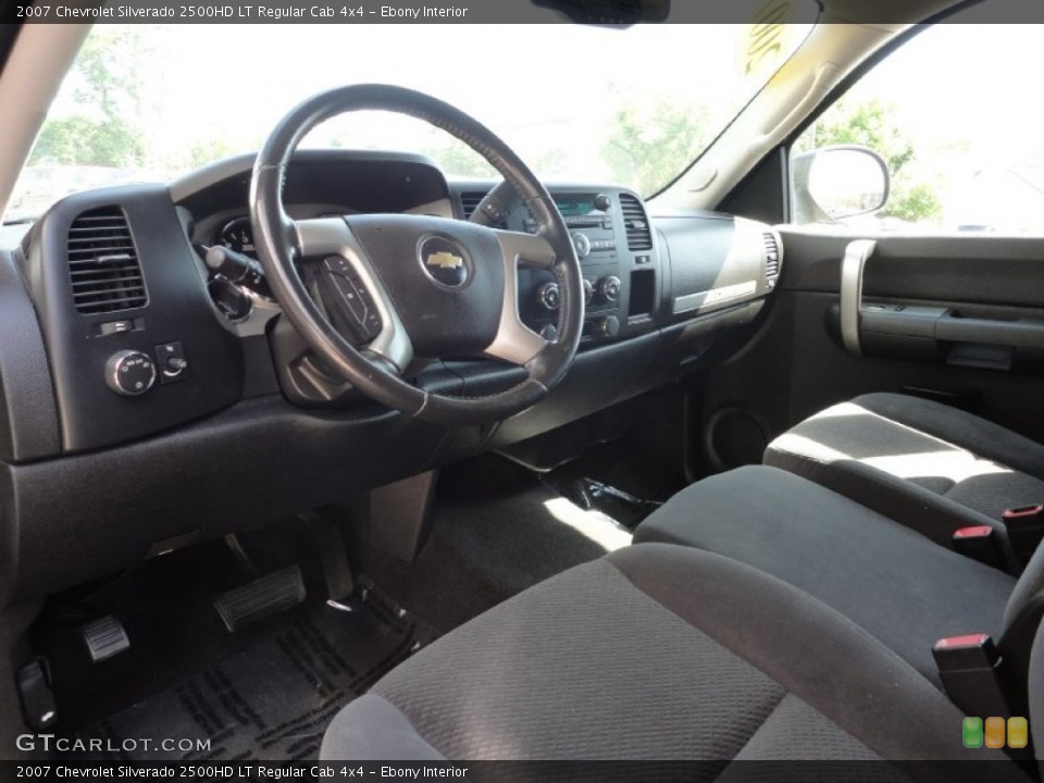 Ebony Interior Prime Interior for the 2007 Chevrolet Silverado 2500HD LT Regular Cab 4x4 #50107140