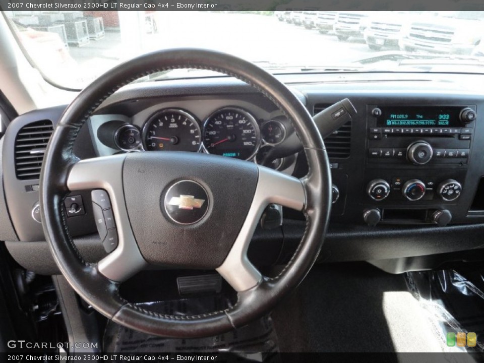 Ebony Interior Steering Wheel for the 2007 Chevrolet Silverado 2500HD LT Regular Cab 4x4 #50107173