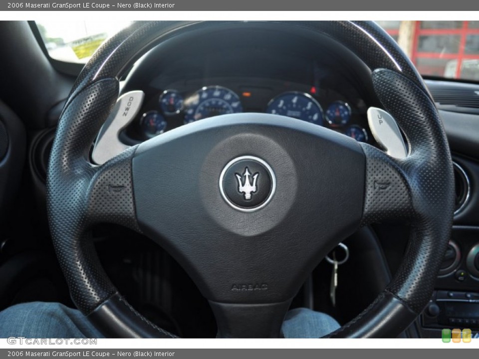 Nero (Black) Interior Steering Wheel for the 2006 Maserati GranSport LE Coupe #50107479