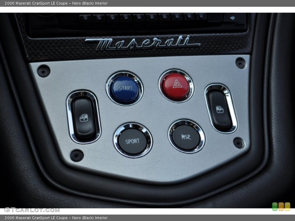 Nero (Black) Interior Controls for the 2006 Maserati GranSport LE Coupe #50107557