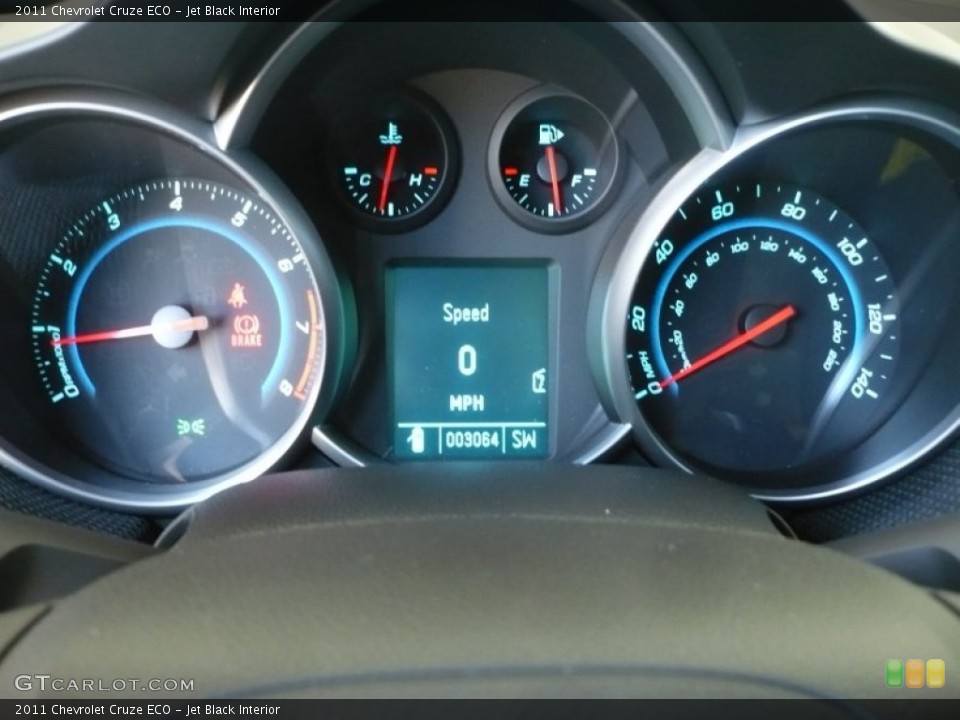 Jet Black Interior Gauges for the 2011 Chevrolet Cruze ECO #50108421