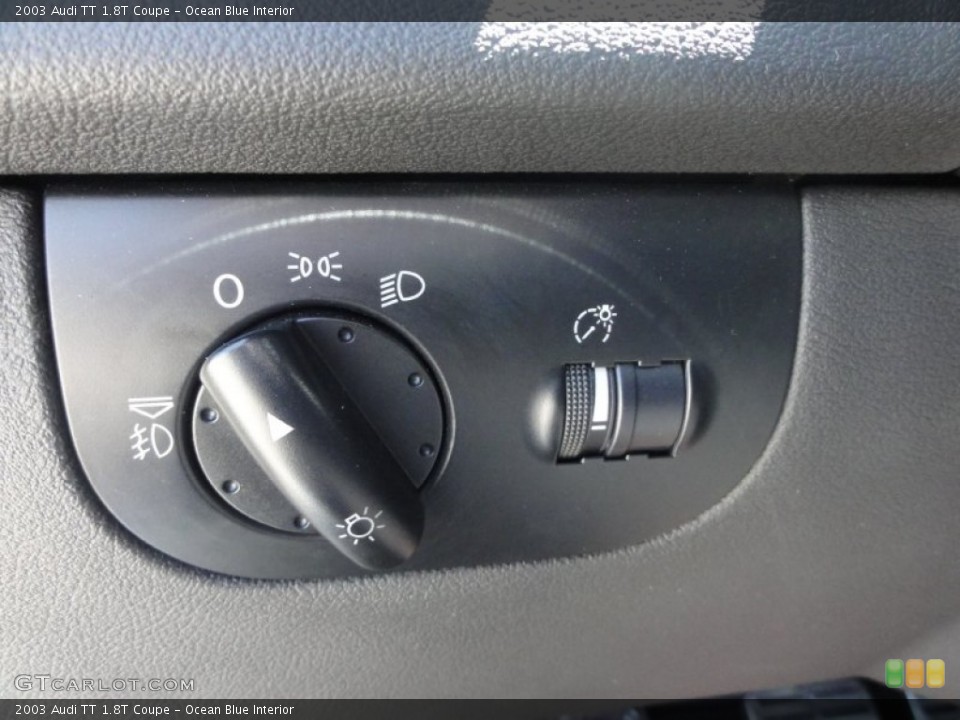 Ocean Blue Interior Controls for the 2003 Audi TT 1.8T Coupe #50108709