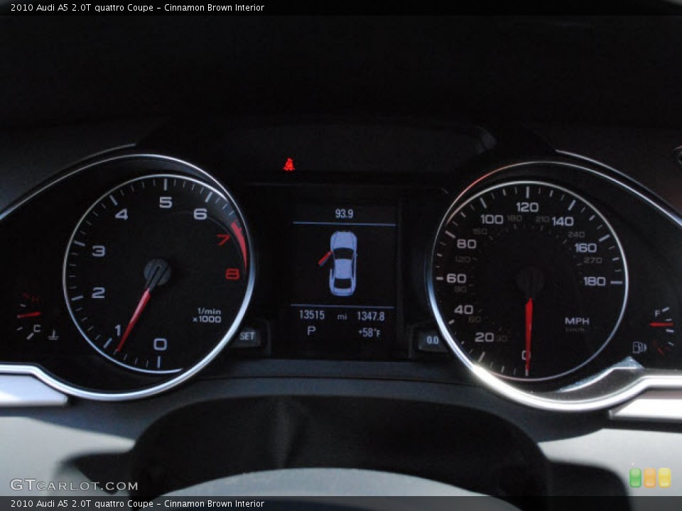 Cinnamon Brown Interior Gauges for the 2010 Audi A5 2.0T quattro Coupe #50108910