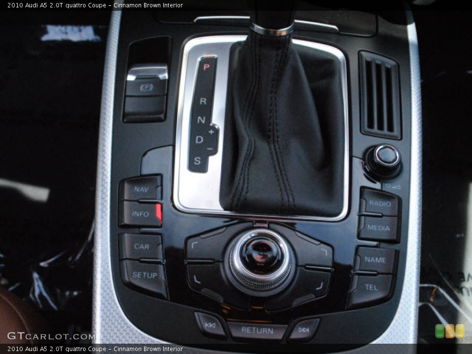 Cinnamon Brown Interior Controls for the 2010 Audi A5 2.0T quattro Coupe #50108994