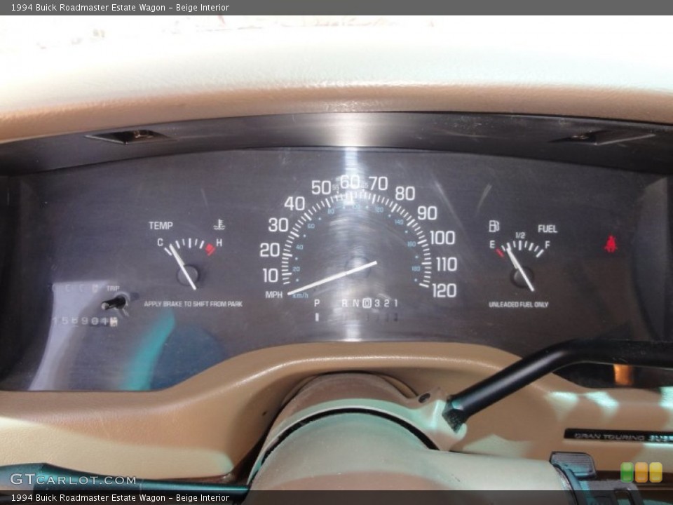 Beige Interior Gauges for the 1994 Buick Roadmaster Estate Wagon #50111202