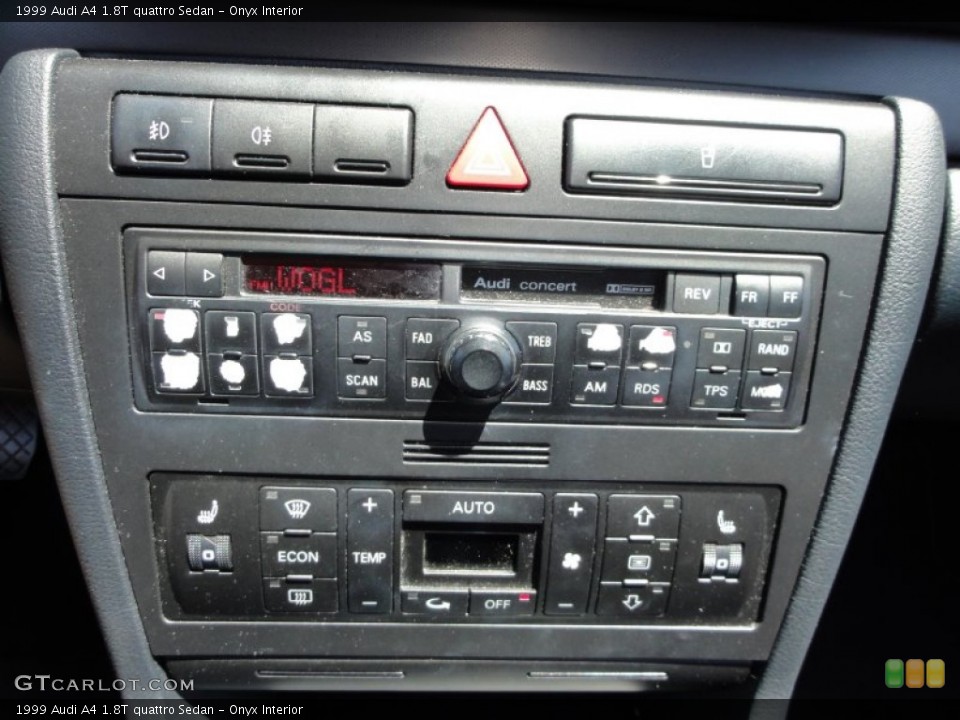 Onyx Interior Controls for the 1999 Audi A4 1.8T quattro Sedan #50111937