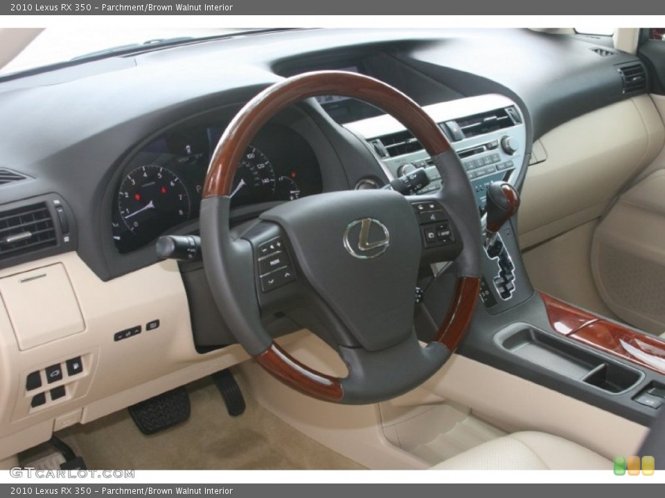 Parchment/Brown Walnut Interior Steering Wheel for the 2010 Lexus RX 350 #50112642