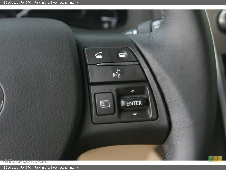 Parchment/Brown Walnut Interior Controls for the 2010 Lexus RX 350 #50113104