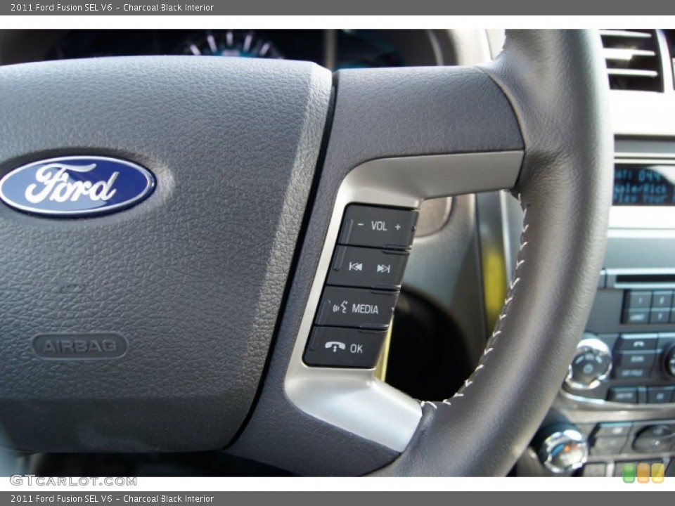 Charcoal Black Interior Controls for the 2011 Ford Fusion SEL V6 #50115561