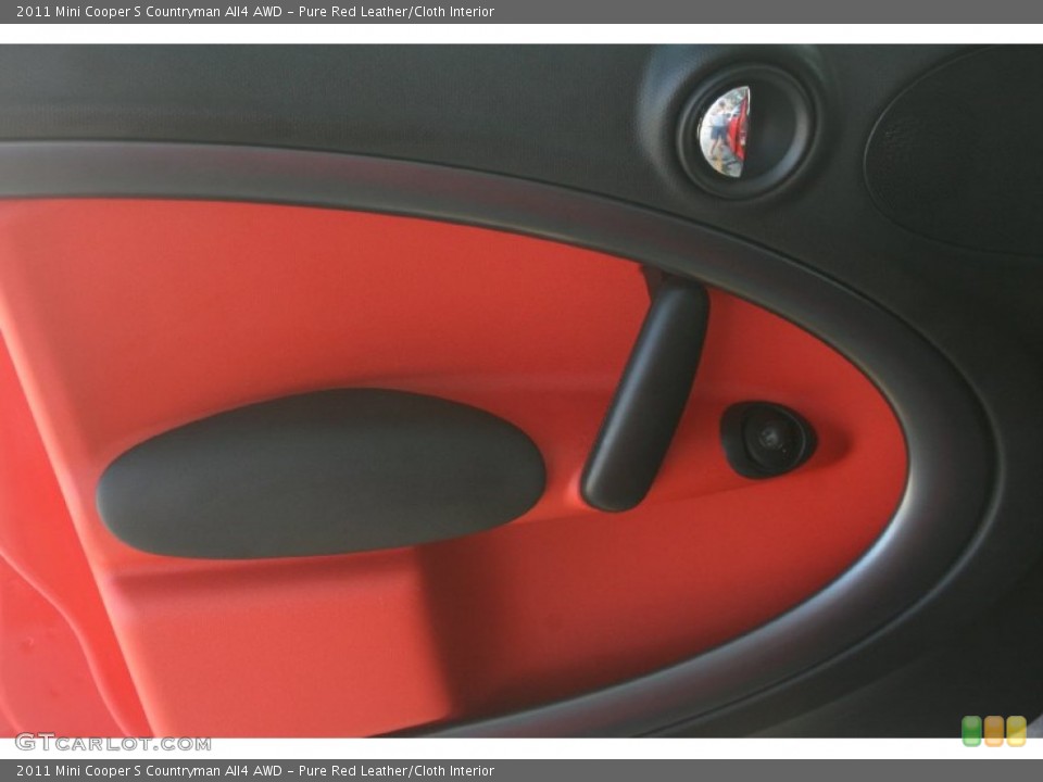 Pure Red Leather/Cloth Interior Door Panel for the 2011 Mini Cooper S Countryman All4 AWD #50116059